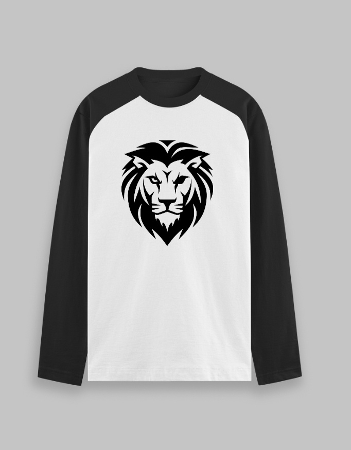 Lion Unisex Raglan Printed T-Shirt
