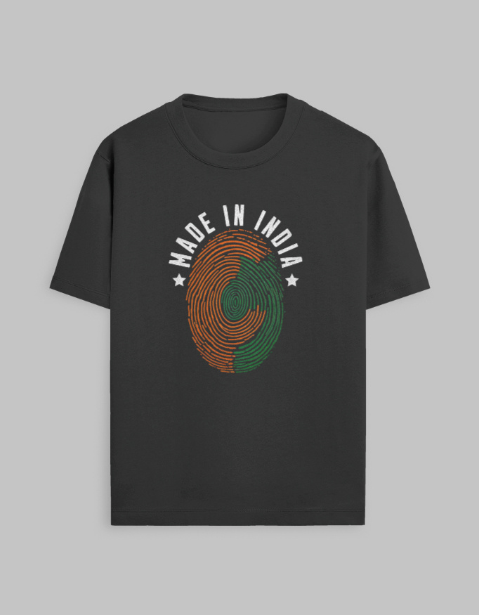 Made In India Unisex Standard Crew Printed T-Shirt