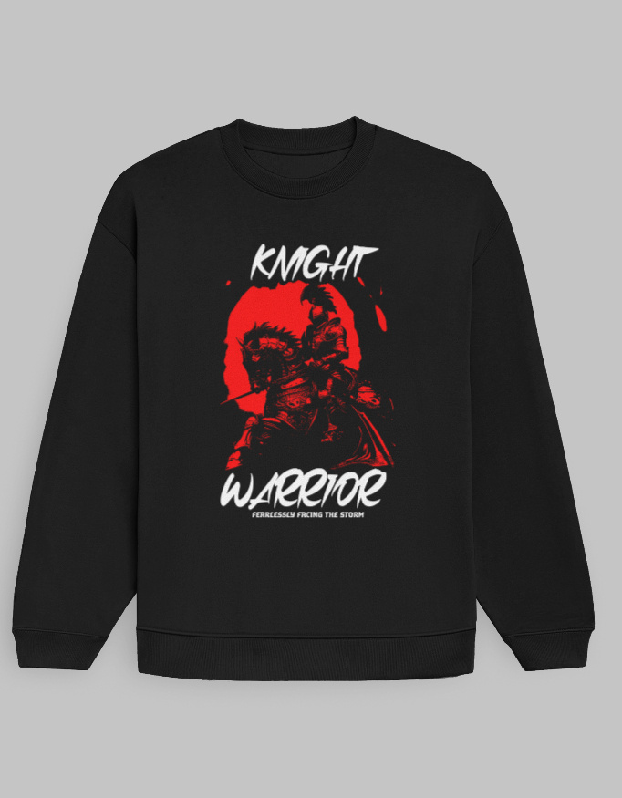 Knight Warrior Unisex Oversized Printed Sweatshirt