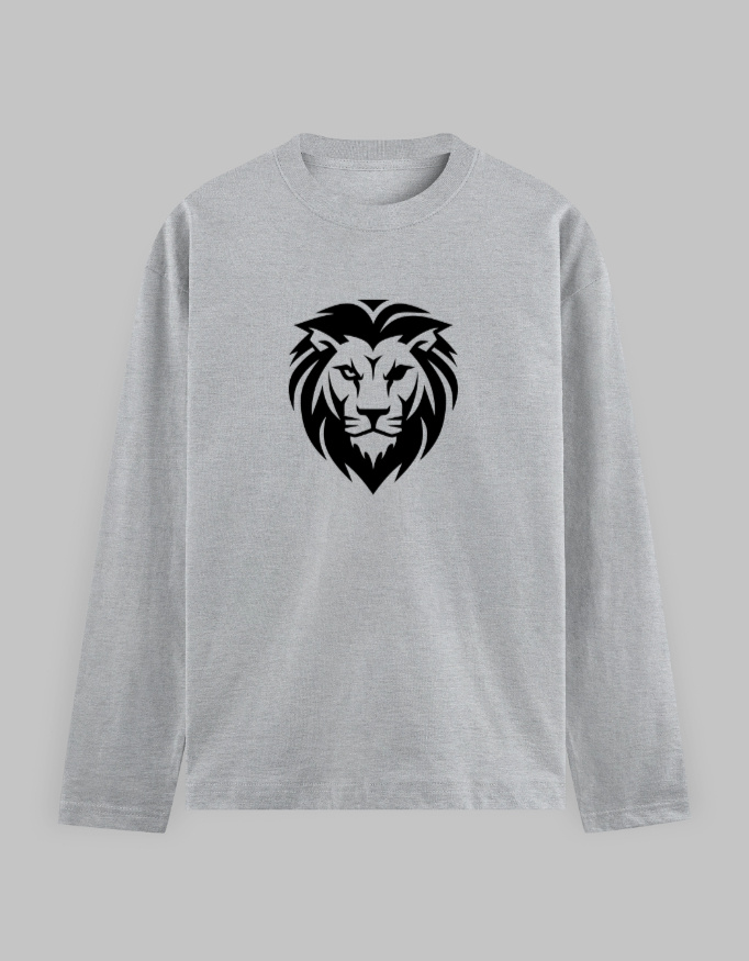 Lion Men's Full Sleeve Printed T-Shirt - Image 3