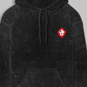 Live With Honor Unisex Acid Washed Printed Hoodie