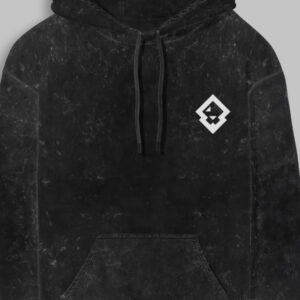 Sher Puttar Unisex Acid Washed Printed Hoodie