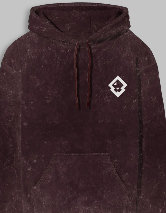 Sher Puttar Unisex Acid Washed Printed Hoodie - Image 7