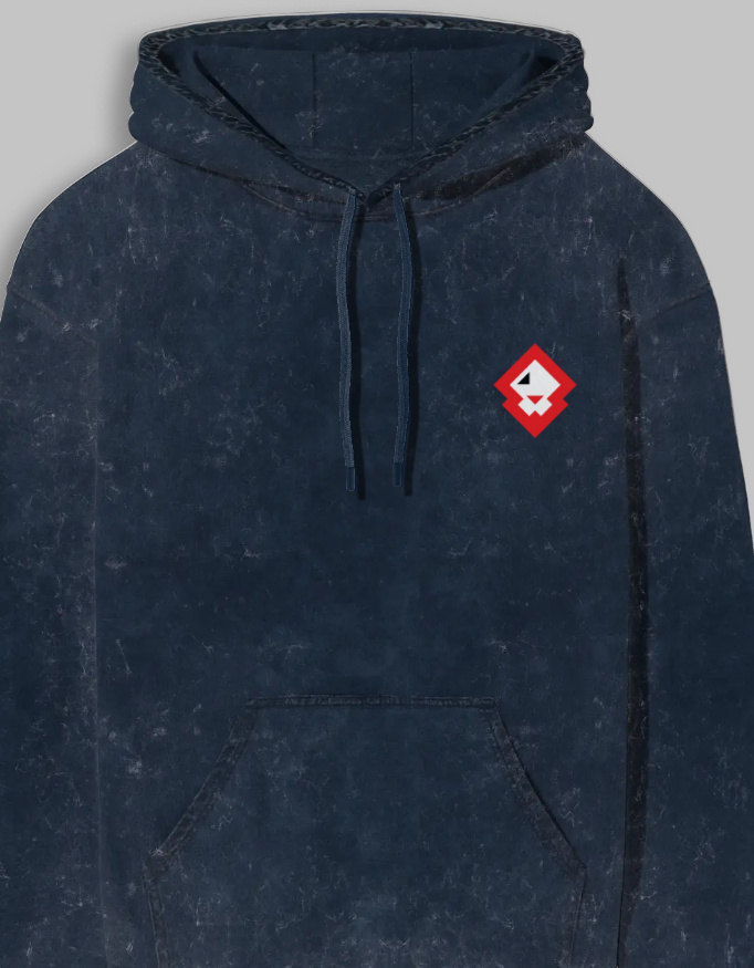 Live With Honor Unisex Acid Washed Printed Hoodie - Image 4