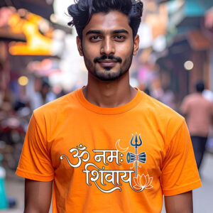 Om Namah Shivay, Unisex Classic Crew T-Shirt (Regular Fit)
